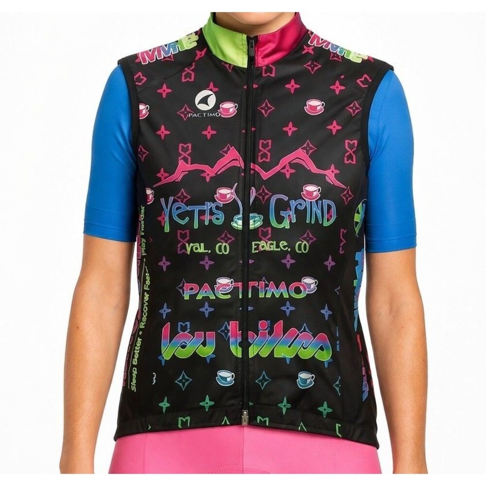 Pactimo Cycling Wind Vest Womens Small Water-Repellent Reflective Lightweight